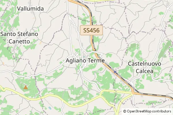 Karte Agliano Terme