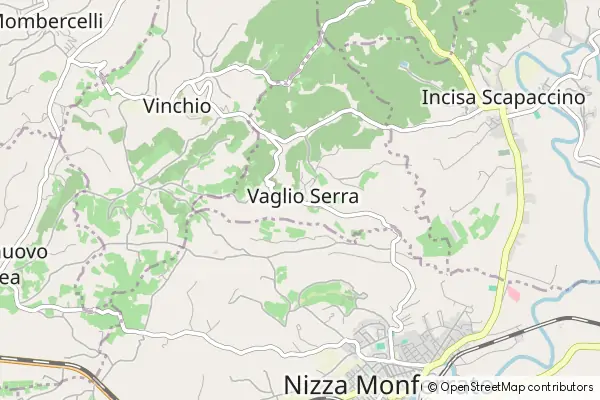 Karte Vaglio Serra