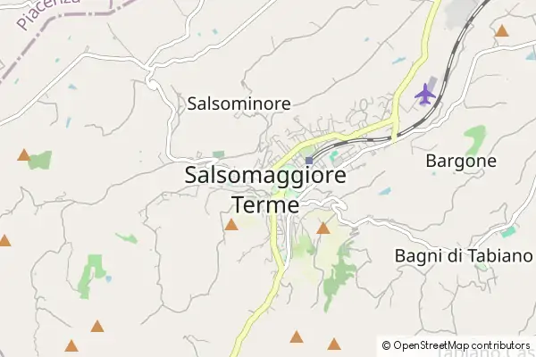 Karte Salsomaggiore Terme