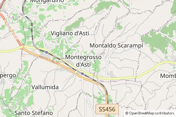 Karte Montegrosso d'Asti