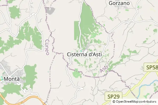 Karte Cisterna d'Asti