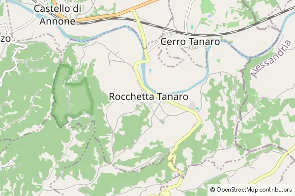 Karte Rocchetta Tanaro