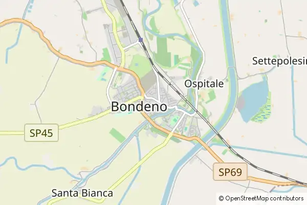 Karte Bondeno