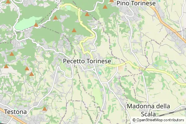 Karte Pecetto Torinese