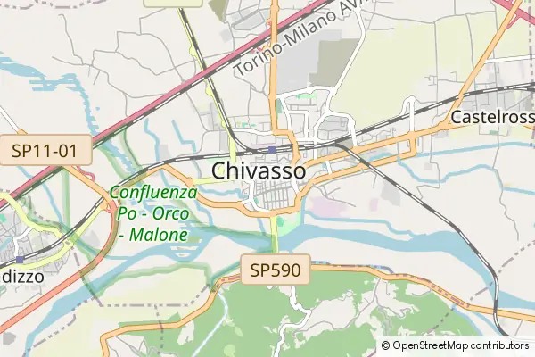 Karte Chivasso