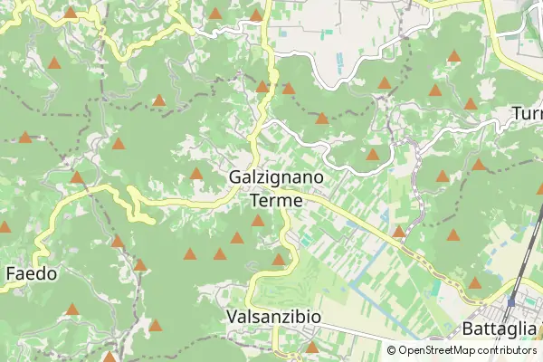 Karte Galzignano Terme