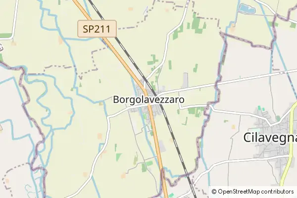 Karte Borgolavezzaro