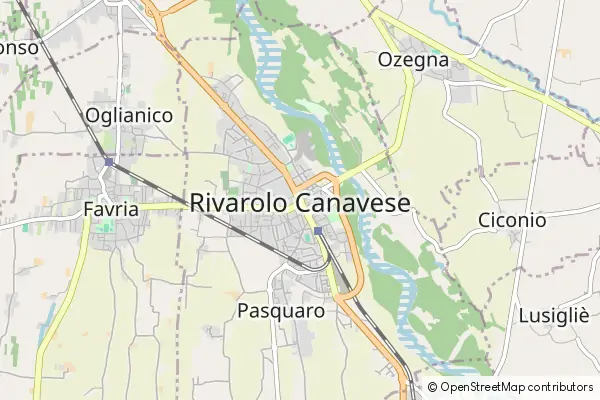 Karte Rivarolo Canavese