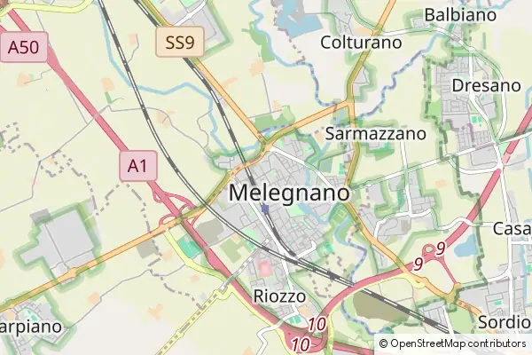 Karte Melegnano