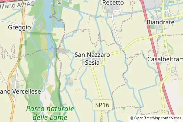 Karte San Nazzaro Sesia