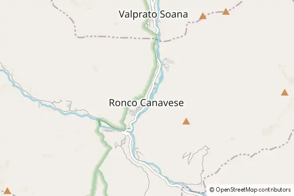 Karte Ronco Canavese