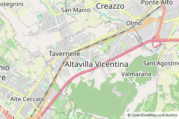 Karte Altavilla Vicentina