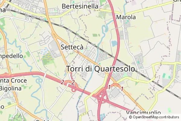 Karte Torri di Quartesolo