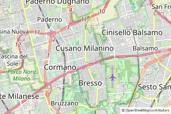 Karte Cusano Milanino