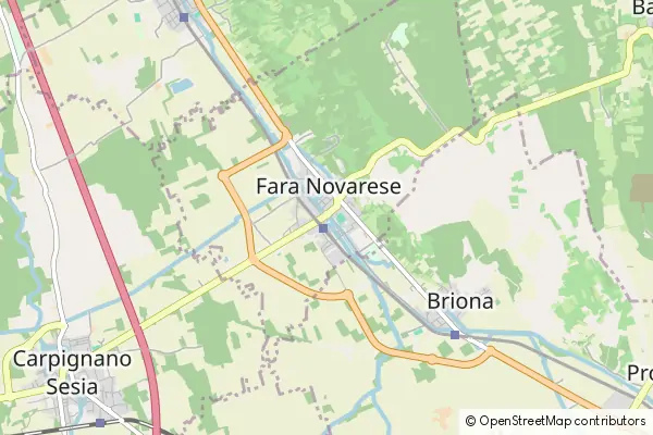 Karte Fara Novarese