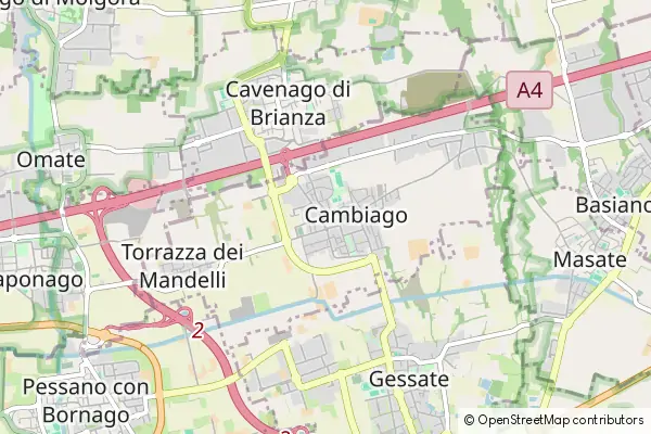 Karte: Cambiago • © OpenStreetMap contributors Karte Cambiago
