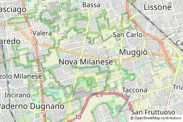 Karte Nova Milanese