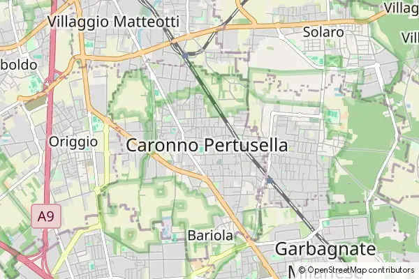 Karte Caronno Pertusella