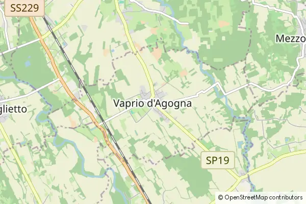 Karte Vaprio d'Agogna