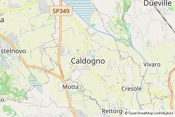 Karte Caldogno