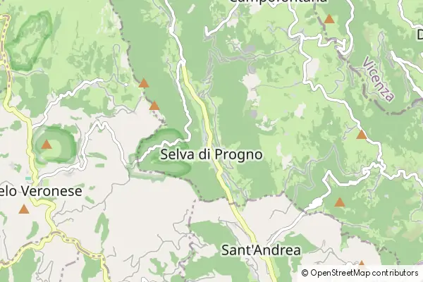 Karte Selva di Progno