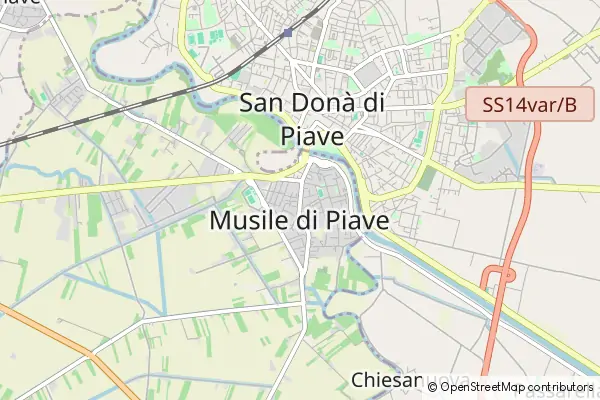 Karte Musile di Piave