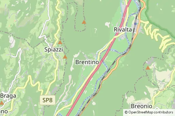 Karte Brentino Belluno