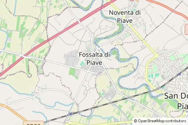 Karte Fossalta di Piave