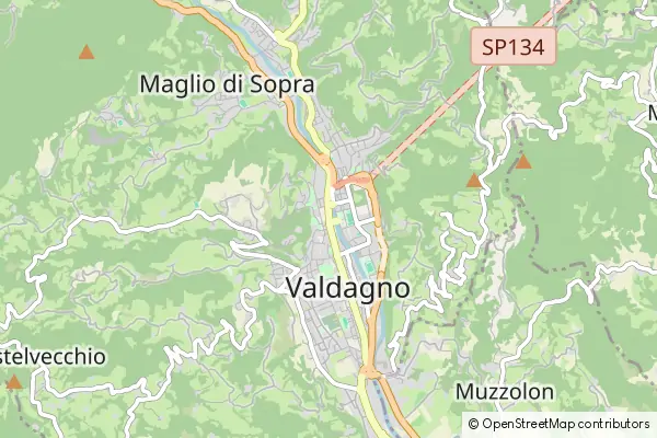 Karte Valdagno