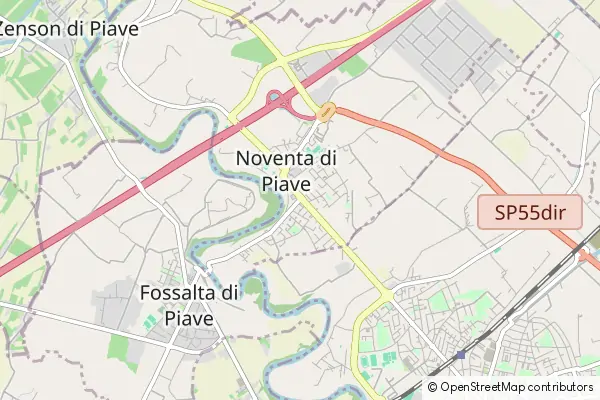 Karte Noventa di Piave