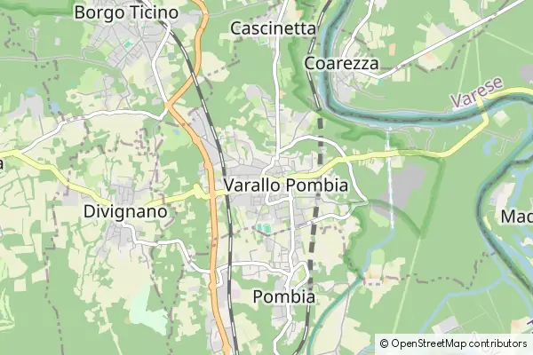 Karte Varallo Pombia