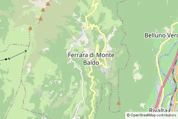 Karte Ferrara di Monte Baldo