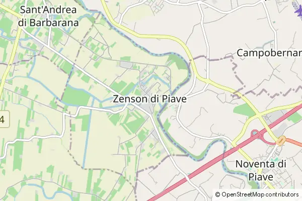 Karte Zenson di Piave