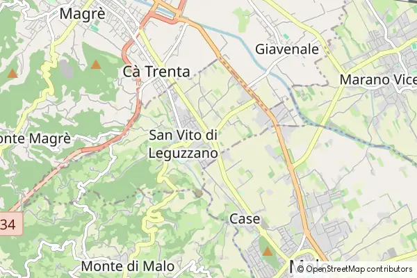 Karte San Vito di Leguzzano