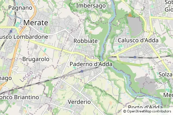 Karte Paderno d'Adda