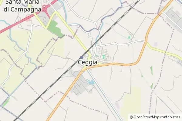 Karte Ceggia