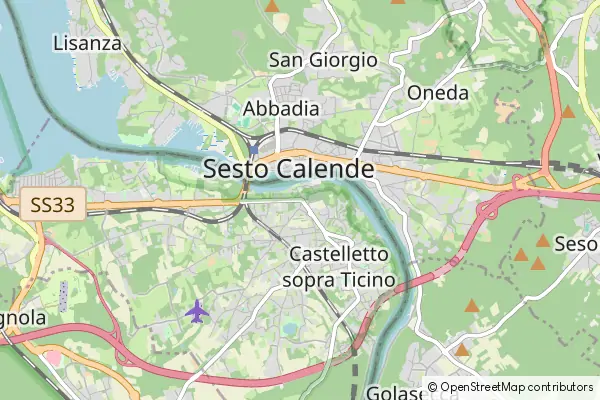 Karte Castelletto sopra Ticino