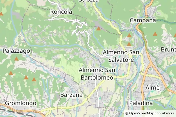 Karte: Almenno San Salvatore • © OpenStreetMap contributors Karte Almenno San Salvatore
