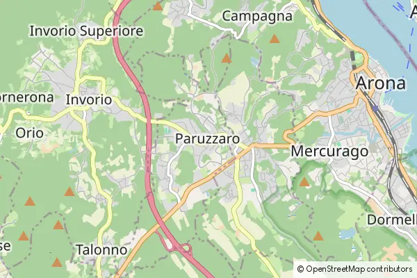 Karte Paruzzaro