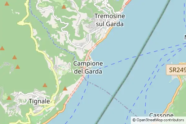 Karte Campione del Garda