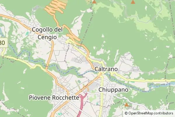 Karte Caltrano