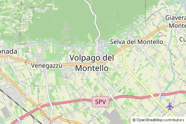 Karte Volpago del Montello