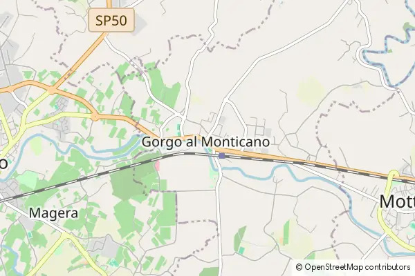 Karte Gorgo al Monticano