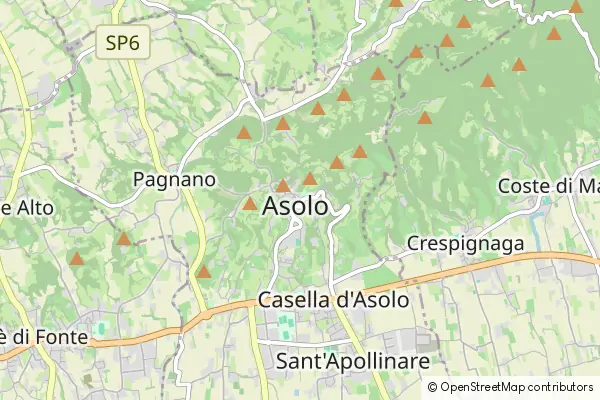 Karte Asolo