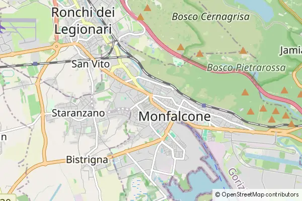 Karte Monfalcone