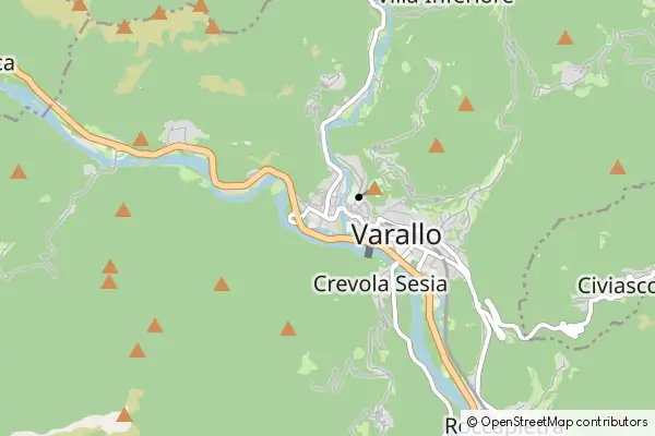 Karte Varallo Sesia