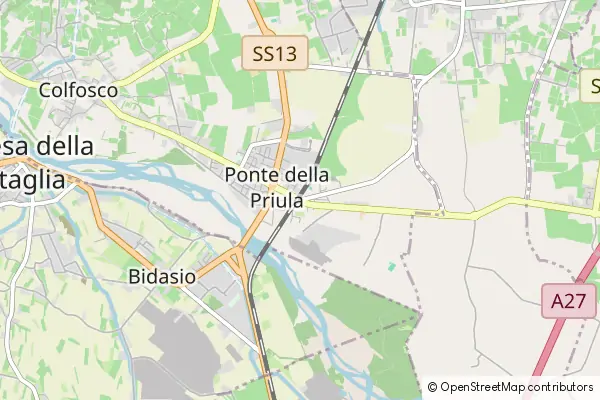 Karte Ponte della Priula