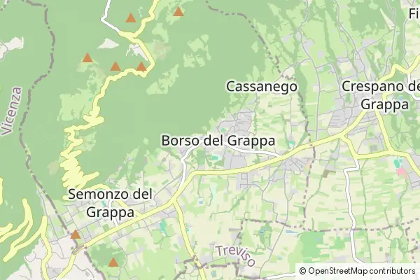 Karte Borso del Grappa