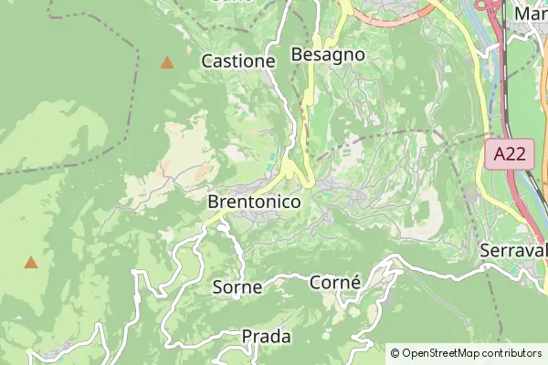 Karte Brentonico