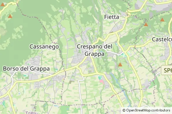 Karte Crespano del Grappa